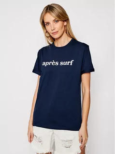 Koszulki i topy damskie - Drivemebikini T-Shirt Unisex Apres Surf 2019-DRV-005_NV Granatowy Relaxed Fit - grafika 1