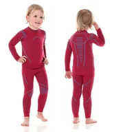 Bluzy narciarskie - Brubeck Bluza thermo jr ls13670 czerwony BLUZA KIDS GIRL 104/110 RUBIN - miniaturka - grafika 1