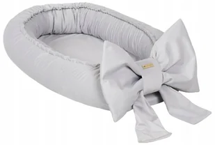 Kokon dla niemowlaka, gniazdko, otulacz dla noworodka, kokon z kokardą, ozd - Otulacze Kokon dla niemowlaka, gniazdko, otulacz dla noworodka, kokon z kokardą, ozd - Otulacze - miniaturka - grafika 1