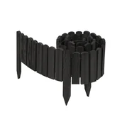 Ogrodzenia - Obrzeże Trawnikowe Palisada Ogrodowa Drewniana Płotek Ogrodowy 30 x 200 cm - miniaturka - grafika 1