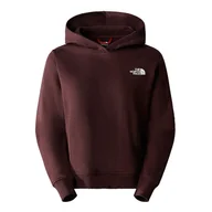Bluzy sportowe damskie - Bluza The North Face Nuptse Face 0A854DI0I1 - brązowa - miniaturka - grafika 1