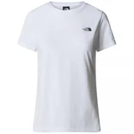 Koszulki sportowe damskie - Koszulka damska The North Face W S/S Simple Dome Slim Tee Rozmiar: S / Kolor: biały - miniaturka - grafika 1