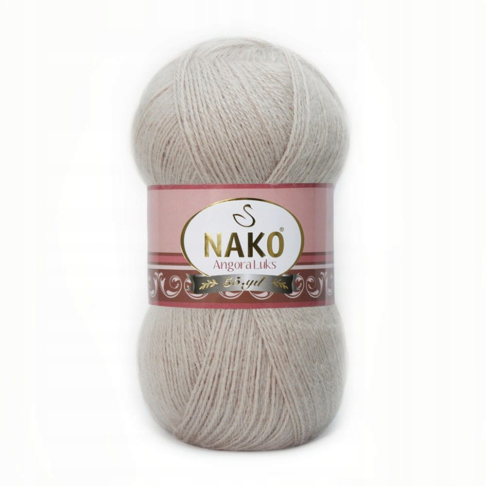 Włóczka NAKO ANGORA LUKS 100g / 10344 cappuccino