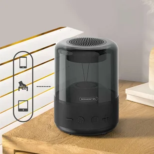 Głośnik bezprzewodowy Somostel Bluetooth BT 5.0 H210 LED RGB AUX TF kolorowy przenośny czarny - Głośniki przenośne - miniaturka - grafika 8