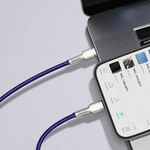 Baseus Cafule Metal Data kabel USB Typ C - Lightning 20 W Power Delivery 2 m fioletowy (CATLJK-B05) hurtel-66687-0 - Kable USB - miniaturka - grafika 26
