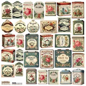 Scrapbooking - NAKLEJKI PAPIEROWE 24x24 ScrapLove - Tea Can 1 - miniaturka - grafika 1