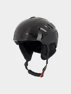 Kaski narciarskie - 4F Kask narciarski uniseks - czarny S/M (52-56cm) - miniaturka - grafika 1
