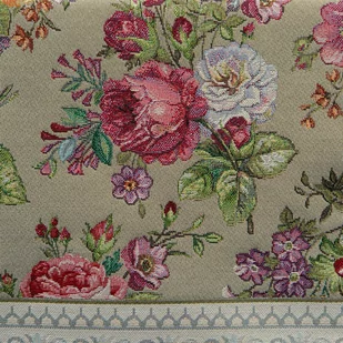 Obrus 140 x 180 Dekoracyjny Gobelinowy 1175 Oliwka - Obrusy i serwetki - miniaturka - grafika 3