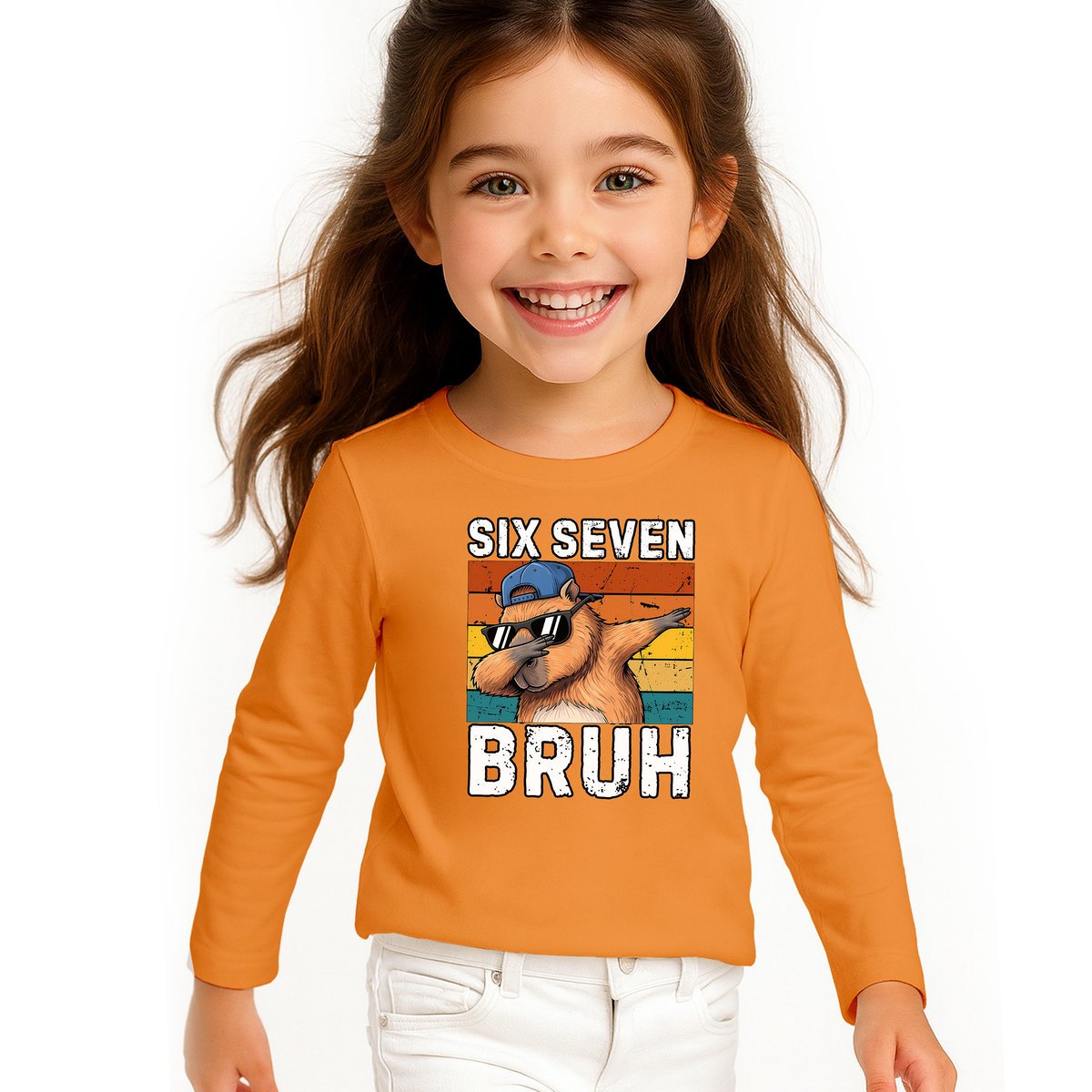 BLUZKA DZIECIĘCA 67 SIX SEVEN VIRAL CAPYBARA LONGSLEEVE DLA DZIECKA 104