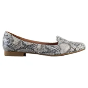 Mokasyny damskie - Lordsy snake print Sergio Leone szare wielokolorowe - miniaturka - grafika 1