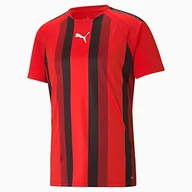 Koszulki męskie - PUMA PUMA Koszulka męska Teamliga Striped Jersey Puma Red-puma Black-puma White XXL 704920 - miniaturka - grafika 1