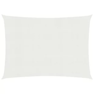 vidaXL Żagiel przeciwsłoneczny, 160 g/m, biały, 5x6 m, HDPE vidaXL - Parasole ogrodowe - miniaturka - grafika 1