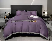 Pościel - Pościel 160 x 200 4cz Jednolita z Falbaną Naomi 04 - miniaturka - grafika 1