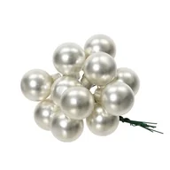 Bombki - Bombki szklane na drutach mat 2 cm srebrne 144 szt. - miniaturka - grafika 1