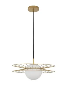 Wisząca lampa LE42940 druciak do kuchni złoty biały - Lampy sufitowe - miniaturka - grafika 2