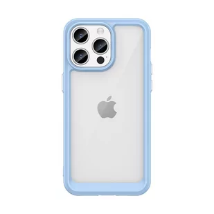 Etui Outer Braders z żelową ramką do iPhone 15 Pro Max niebieskie - Etui i futerały do telefonów Etui Outer Braders z żelową ramką do iPhone 15 Pro Max niebieskie - Etui i futerały do telefonów - miniaturka - grafika 1
