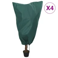 Agrowłókniny - vidaXL Kaptury ochronne ze ściągaczami, 4 szt., 70 g/m², 0,8x0,8 m - miniaturka - grafika 1