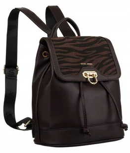 Miejski Plecak Damski Z Klapką Wykonany Ze Skóry Ekologicznej Lumarko! - Plecaki - miniaturka - grafika 4