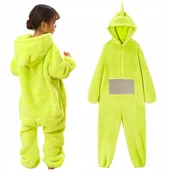 Stroje karnawałowe - PRZEBRANIE DZIECIĘCE ONESIE TELETUBBIES TELETUBISIE DIPSY ZIELONY 98/104 - miniaturka - grafika 1