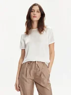 Koszulki i topy damskie - Marella T-Shirt Hobby 2413111161 Biały Regular Fit - miniaturka - grafika 1