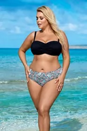 Stroje kąpielowe - Kostium kąpielowy L2229/9 Czarno-Zielony (Rozmiar 75F/38) - miniaturka - grafika 1