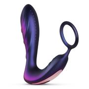 Korki analne - Hueman Hueman Black Hole Anal Vibrator with Cockring - miniaturka - grafika 1