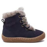 Buty dla dziewczynek - Trzewiki Froddo Minni Suede Laces G2110140-4 M Niebieski - miniaturka - grafika 1