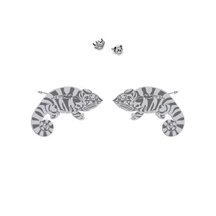 Kolczyki z Kameleonem srebro925 - MEJK Jewellery - Biżuteria dla dzieci - miniaturka - grafika 1