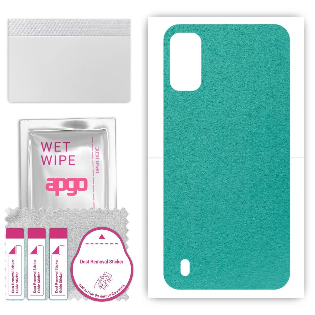 Folia naklejka skórka strukturalna na TYŁ Zamsz do Nokia G11 - Zamsz Miętowy - apgo SKINS