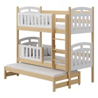 Łóżka dla dzieci i młodzieży - Łóżko piętrowe ZUZIA z wysuwem 180x80/170x80 - miniaturka - grafika 1