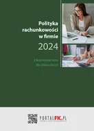 E-booki - biznes i ekonomia - Polityka Rachunkowości w firmie 2024 z komentarzem do planu kont - miniaturka - grafika 1