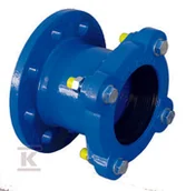 Łączniki, trójniki, kształtki - Łącznik RK DN200 rurowo-kołnierzowy na stal, PVC, azbest, PN16, do wody, GJS-żeliwo sfero - miniaturka - grafika 1