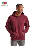 Bluzy męskie - FRUIT LOOM 62140 Bluza Męska z Kapturem Kangurka LIGHT BORDOWA Rozmiar: XXL - miniaturka - grafika 1