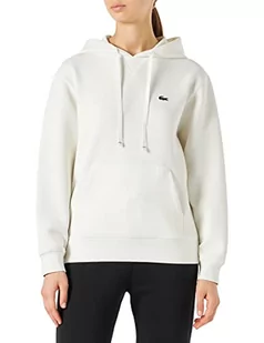 Lacoste Damska Bluza z Kapturem, Biały (Flour), 38 - Bluzy damskie - miniaturka - grafika 1