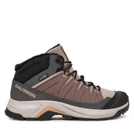 Buty trekkingowe damskie - Trekkingi Salomon X-Adventure Coldrush Waterproof L47856500 Różowy - miniaturka - grafika 1
