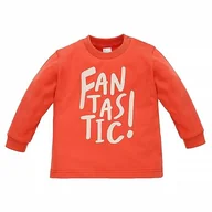 Bluzki damskie - Pinokio Bluzka z długim rękawem dla chłopców, Pomarańczowy Lovely Day, 104 - miniaturka - grafika 1