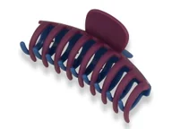 Ozdoby do włosów - Orientana, Klamra spinka do włosów dwukolorowa granatowo-bordowa - miniaturka - grafika 1