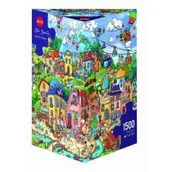 Puzzle - Heye 1000 EL. Szczęślwie miasto 481378 - miniaturka - grafika 1
