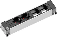 Listwy zasilające - Bachmann Listwa zasilająca Power Frame 2x Gniazda 2xABD gy - 9160601 - miniaturka - grafika 1