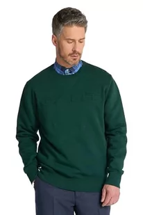 GANT Bluza męska z wytłoczonym dekoltem w kształcie litery C, Tartan Green, XXL - Bluzy męskie - miniaturka - grafika 1