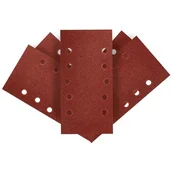 Materiały ścierne - Papier ścierny na rzep 115x230mm, K80, 5 szt. z otworami GRAPHITE 54H003 - miniaturka - grafika 1