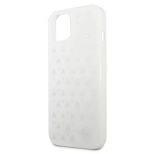 Mercedes MEHCP13MESPWH iPhone 13 6,1" biały/white hardcase Silver Stars Pattern - Etui i futerały do telefonów - miniaturka - grafika 6