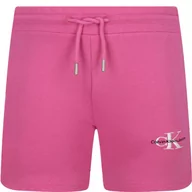 Spodnie i spodenki dla dziewczynek - CALVIN KLEIN JEANS Szorty | Regular Fit - miniaturka - grafika 1