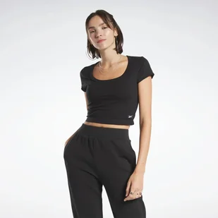 Koszulka damska classic top Reebok czarny r.S czarna - Koszulki i topy damskie - miniaturka - grafika 1