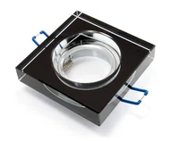 Oprawy, klosze i abażury - Oprawa Halogenowa Led Gruba Szklana Stała 2CM - miniaturka - grafika 1