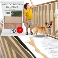 Zabezpieczenia dla dzieci - Siatka ochronna na balustrady schody balkon dla dzieci zabezpieczenie 300cm - miniaturka - grafika 1