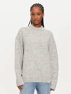 Calvin Klein Sweter J20J224636 Szary Regular Fit - Swetry damskie - miniaturka - grafika 1