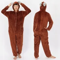 Piżamy damskie - PIŻAMA JEDNOCZĘŚCIOWA RENIFER MĘSKI KIGURUMI ONESIE KOMBINEZON ŚWIĄTECZNY - miniaturka - grafika 1
