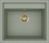 Zlewozmywaki - Zlew ELLECI SINTESI 105 K82 + złoty odpływ - miniaturka - grafika 1