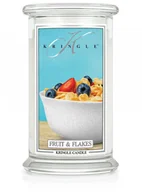 Świece - Kringle Candle Large Jar Fruit&Flakes - świeca zapachowa 624 g - miniaturka - grafika 1